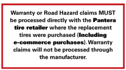 Pantera Warranty